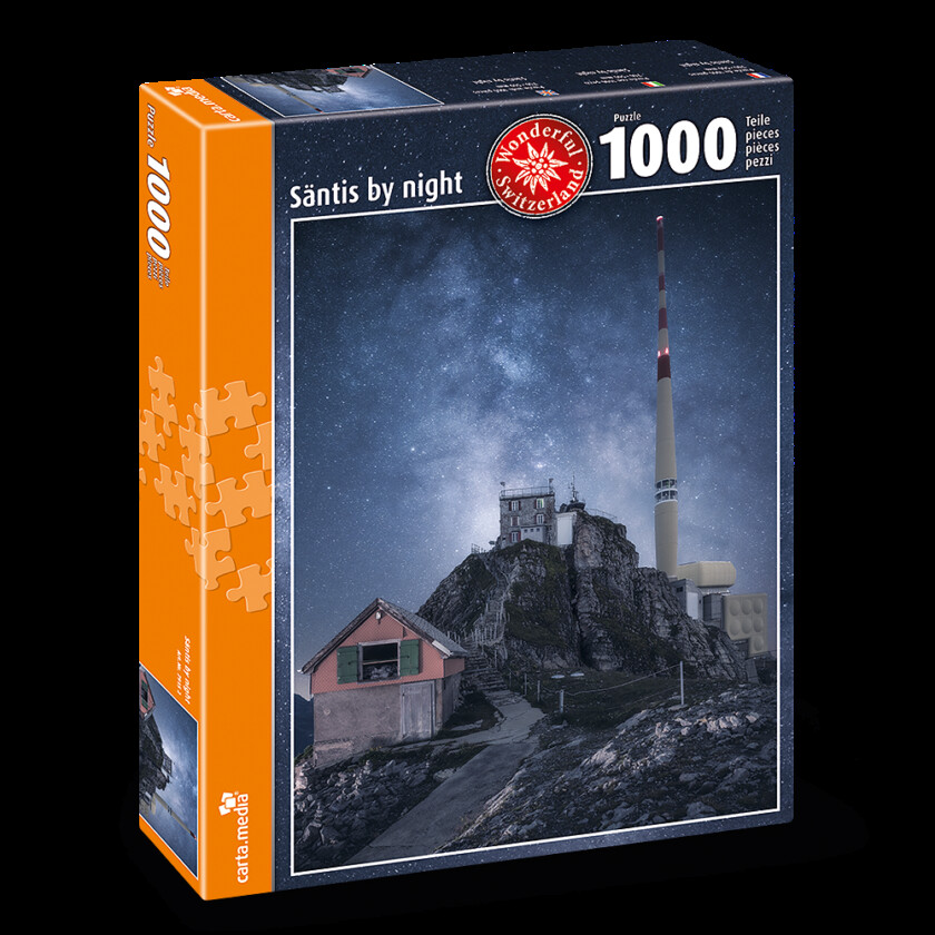 Puzzle Säntis by night - Erhältlich ab dem 15. November 2024
